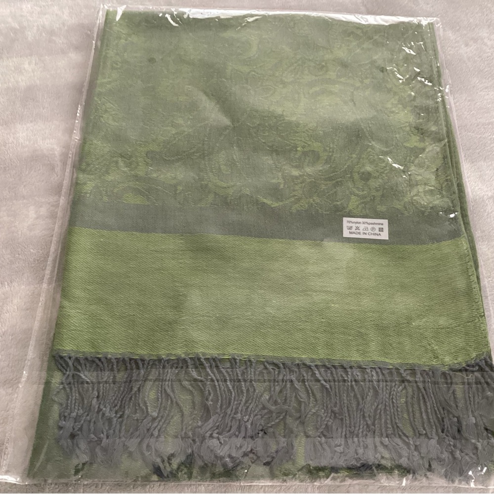 Pashmina Green Scarf